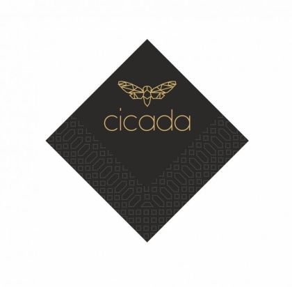 Finezza Коктейлни салфетки Luxury, 20 x 20 см, 1 пл., черен,  720 бр.