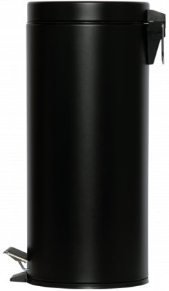 Probbax Кош с педал, черен, мат, 30 л