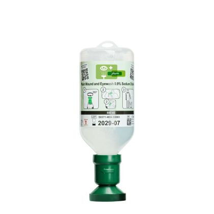 Plum Станция първа помощ Quick safe SOLO, 500 ml разтвор 0,9% + 45 пластира Elastic