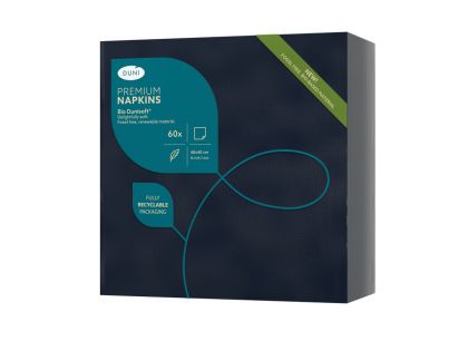 Duni Салфетки за маса Bio Dunisoft®, 40 х 40, 1/4 сгъвка,1 пл, черен