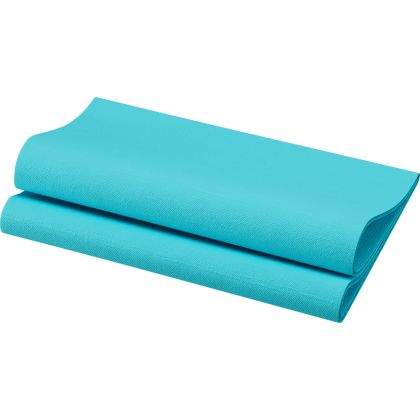 Duni Салфетки за маса Bio Dunisoft®, 40 х 40, 1 / 4 сгъвка, 1 пл., ментово синьо
