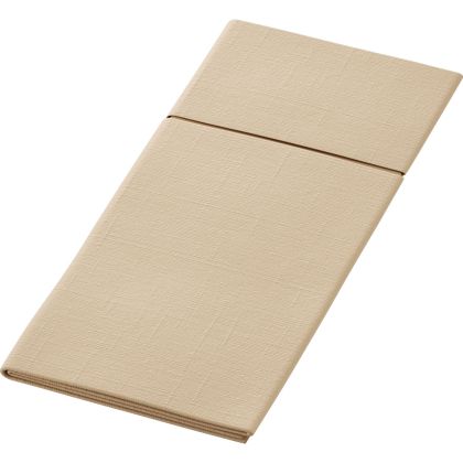 Duni Салфетки за маса Bio Duniletto® Slim 40 x 33 cm  ,джоб за прибори 1 пл., натурално кафяво