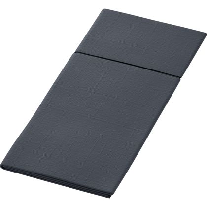 Duni Салфетки за маса Bio Duniletto® Slim 40 x 33 cm  ,джоб за прибори 1 пл., черни 