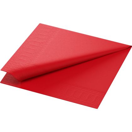Duni Салфетки за маса Tissue Napkin 33 x 33 , 1 / 4 сгъвка, 2 пл., червени