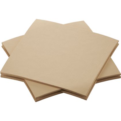 Duni Салфетки за маса Bio Dunisoft® Napkin 20 x 20 cm,1 пл., натурално кафяво, компостируеми