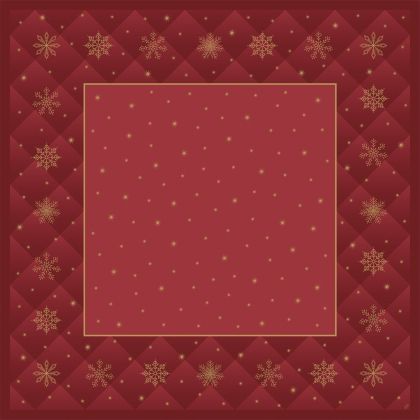 Duni Празнична покривка за маса Dunicel Slipcover,  Коледна звезда, бордо, 84 х 84 см, 20 бр. 