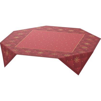 Duni Празнична покривка за маса Dunicel Slipcover,  Коледна звезда, бордо, 84 х 84 см, 20 бр. 
